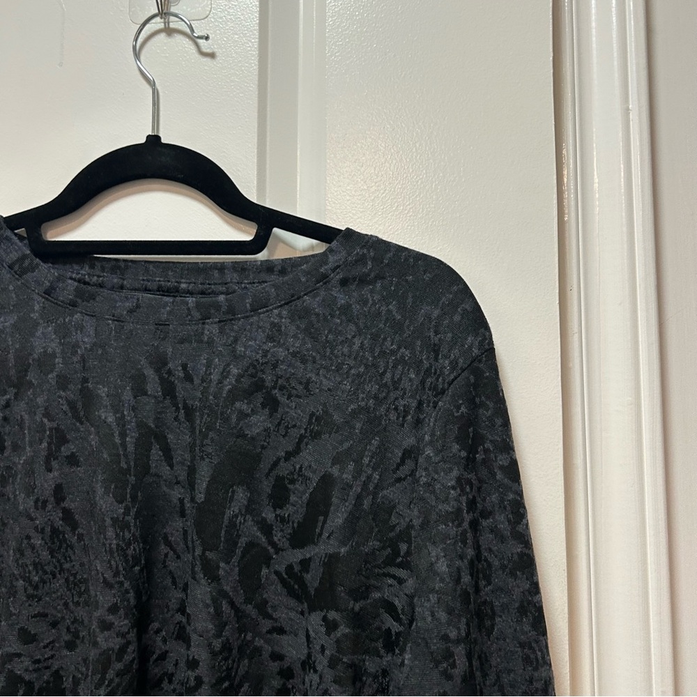 Simply Vera Vera Wang Womens Top Gray Long Sleeve Knit Size Large - Picture 11 of 16